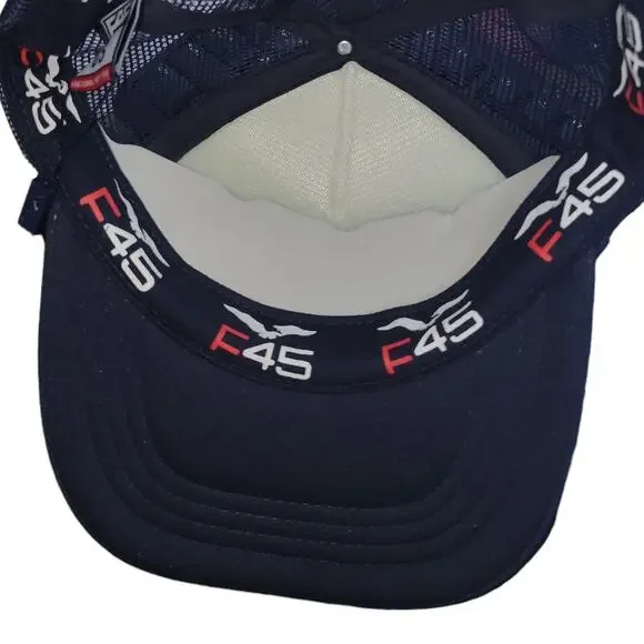 Functional F45 Training Trucker Navy/White Baseball Trucker Hat OSFM - Picture 4 of 7